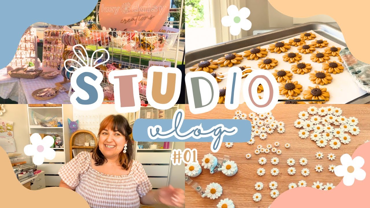 POLYMER CLAY SMALL BUSINESS | making earrings and attending my last markets of the year!