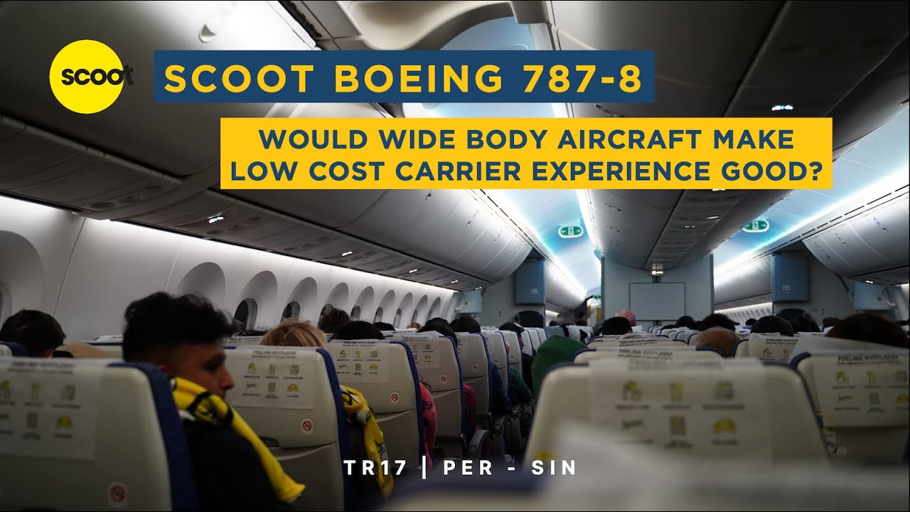 Flying low cost on medium haul | Economy class | Scoot TR17 Perth to Singapore B787-8 (#54)