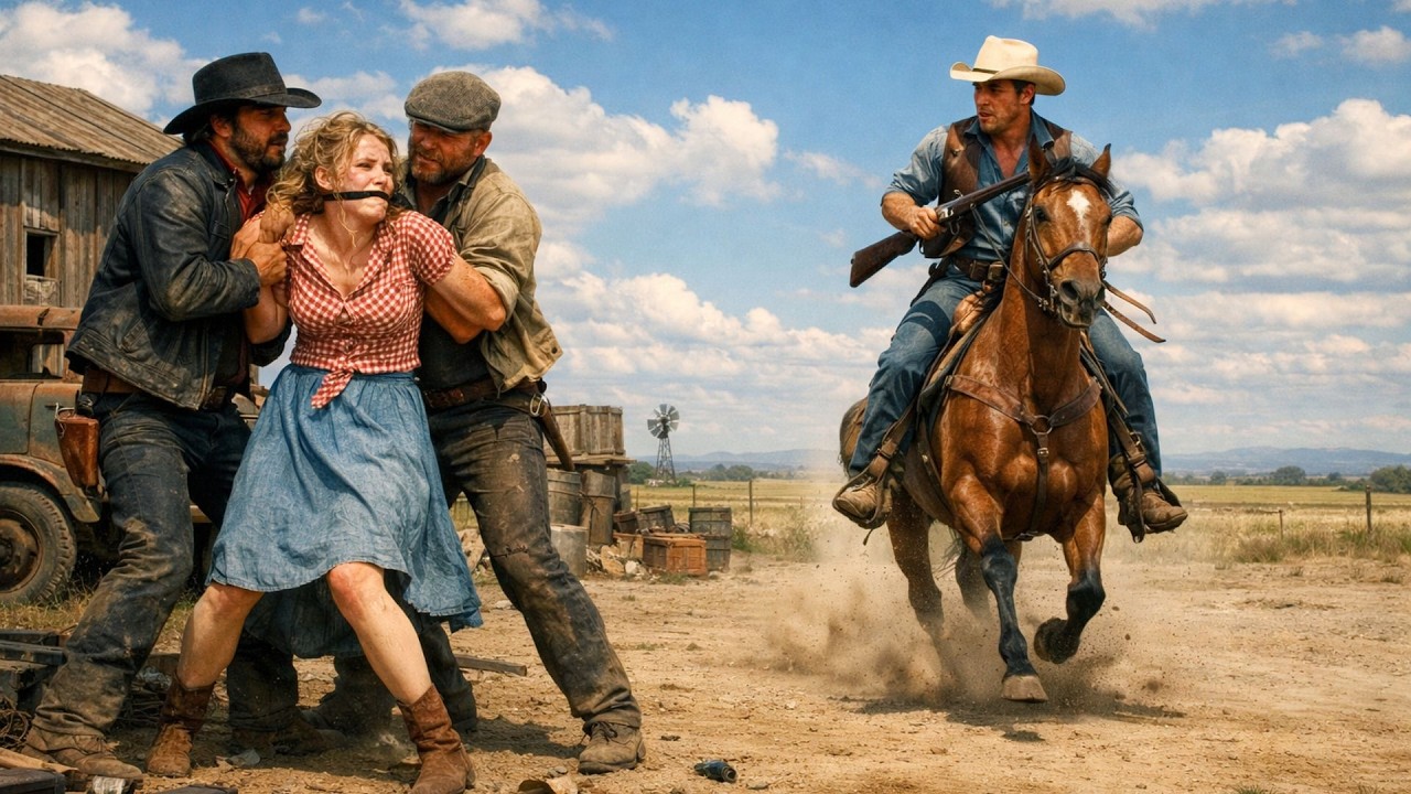 fazendeiro solitário enfrenta ladrões que sequestraram linda jovem gravida viuva ... e entao