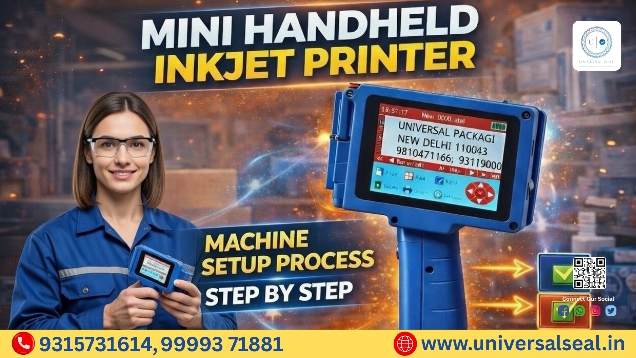 Mini Handheld Inkjet Printer   Machine Setup Process Step By Step