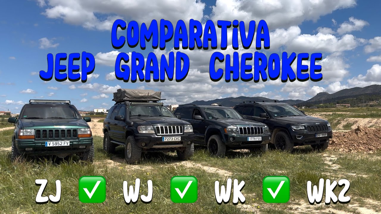 Comparativa Jeep Grand Cherokee ZJ Vs WJ Vs Vs WK Vs WK2. Cruces de puentes, quadratrac, quadradrive