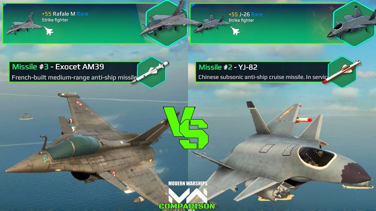 J-26 VS Rafale M | Strike Fighter Comparison | Modern Warships