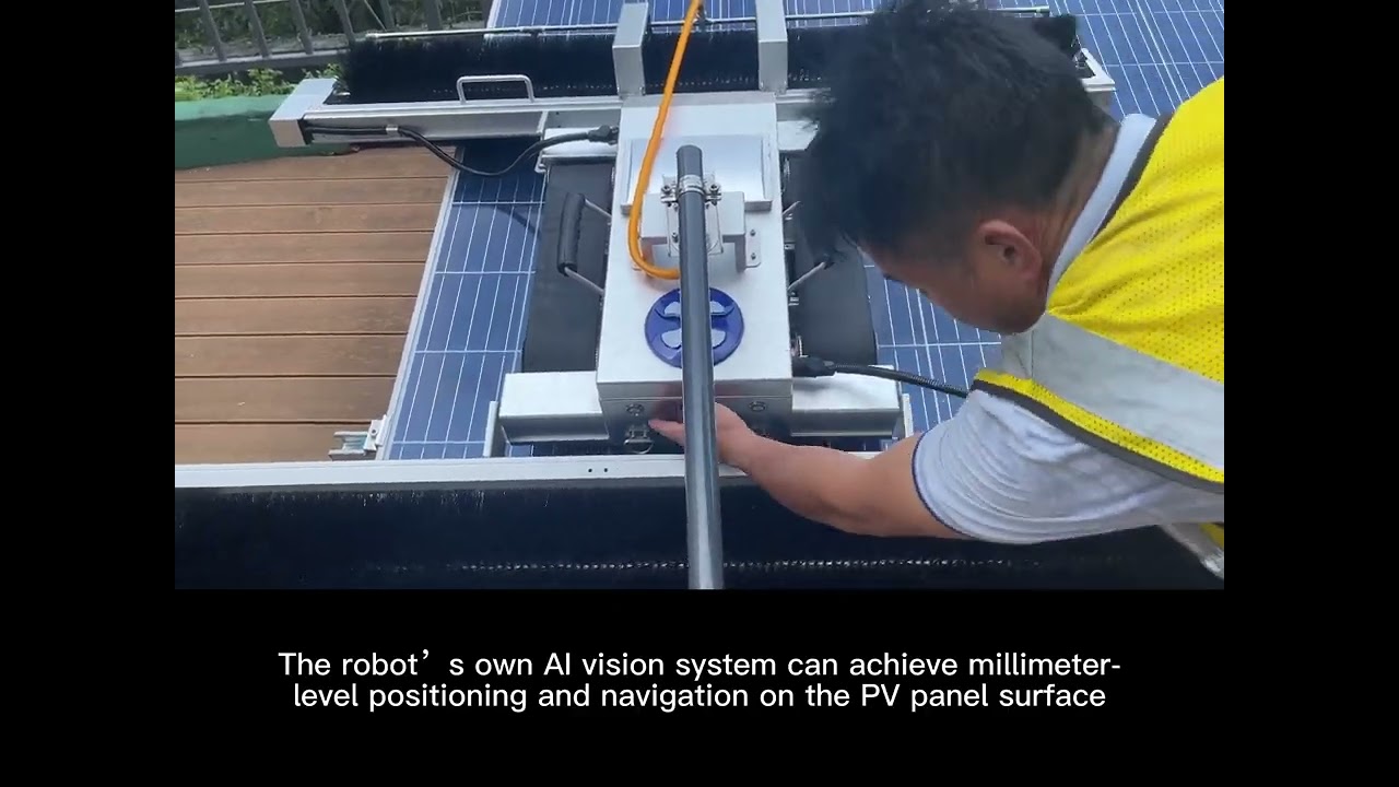 Solar PV panel cleaning AI robot / Kwunphi Robot/ Made in China