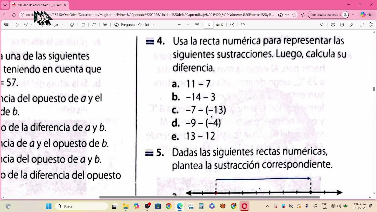 Explicación taller pág. 17 UA1 Números Enteros