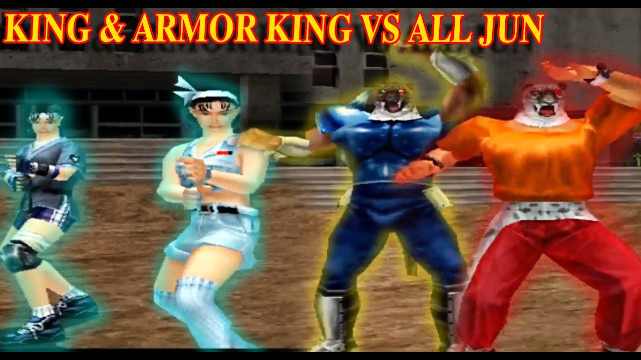 [TAS] King / Armorking VS All Jun - Tekken Tag Tournament (Requested)