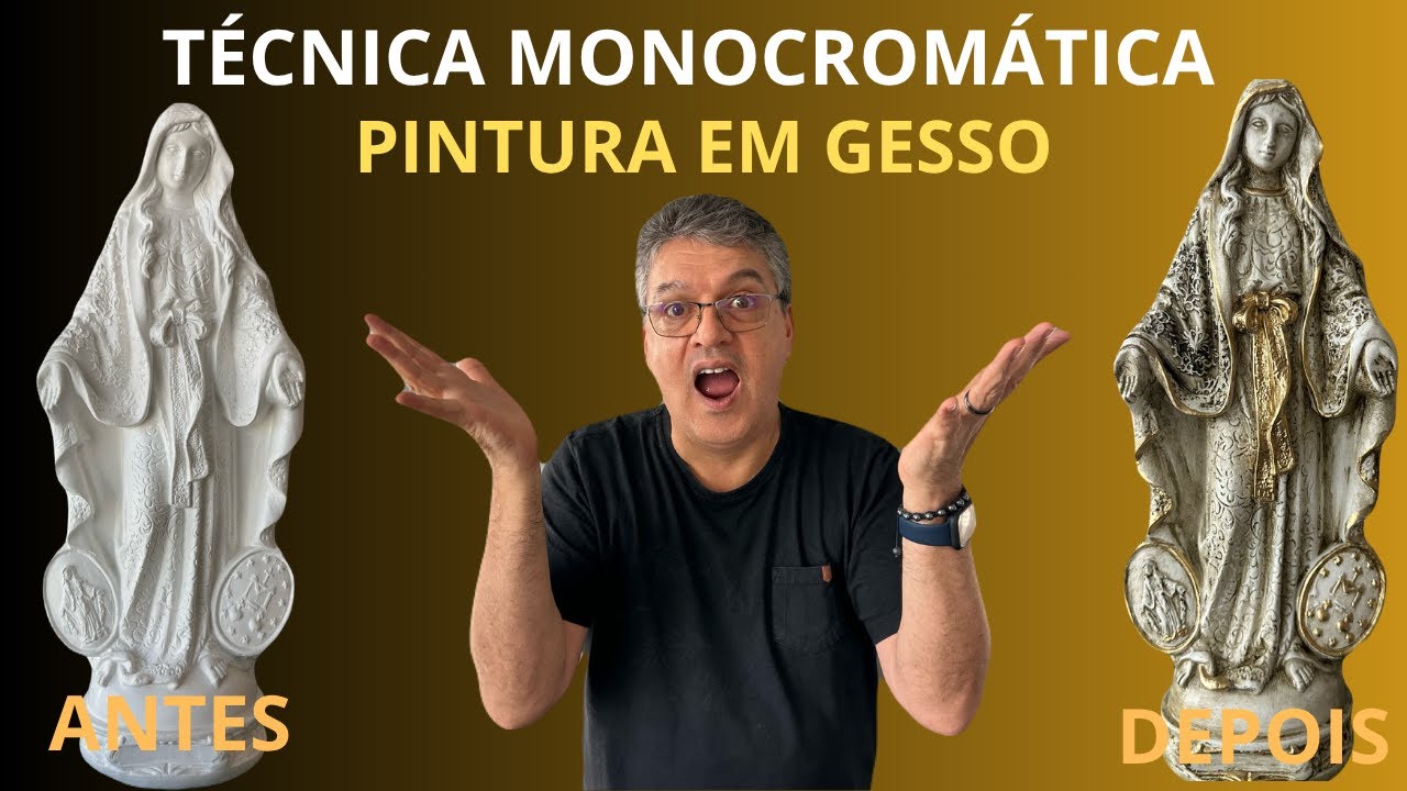 Pintura Monocromática em gesso
