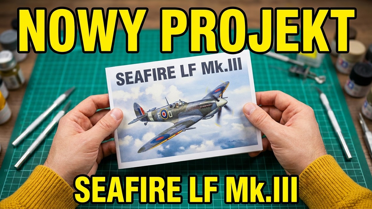Nowy model na macie#modelarstwo #hobby #karton #seafire#