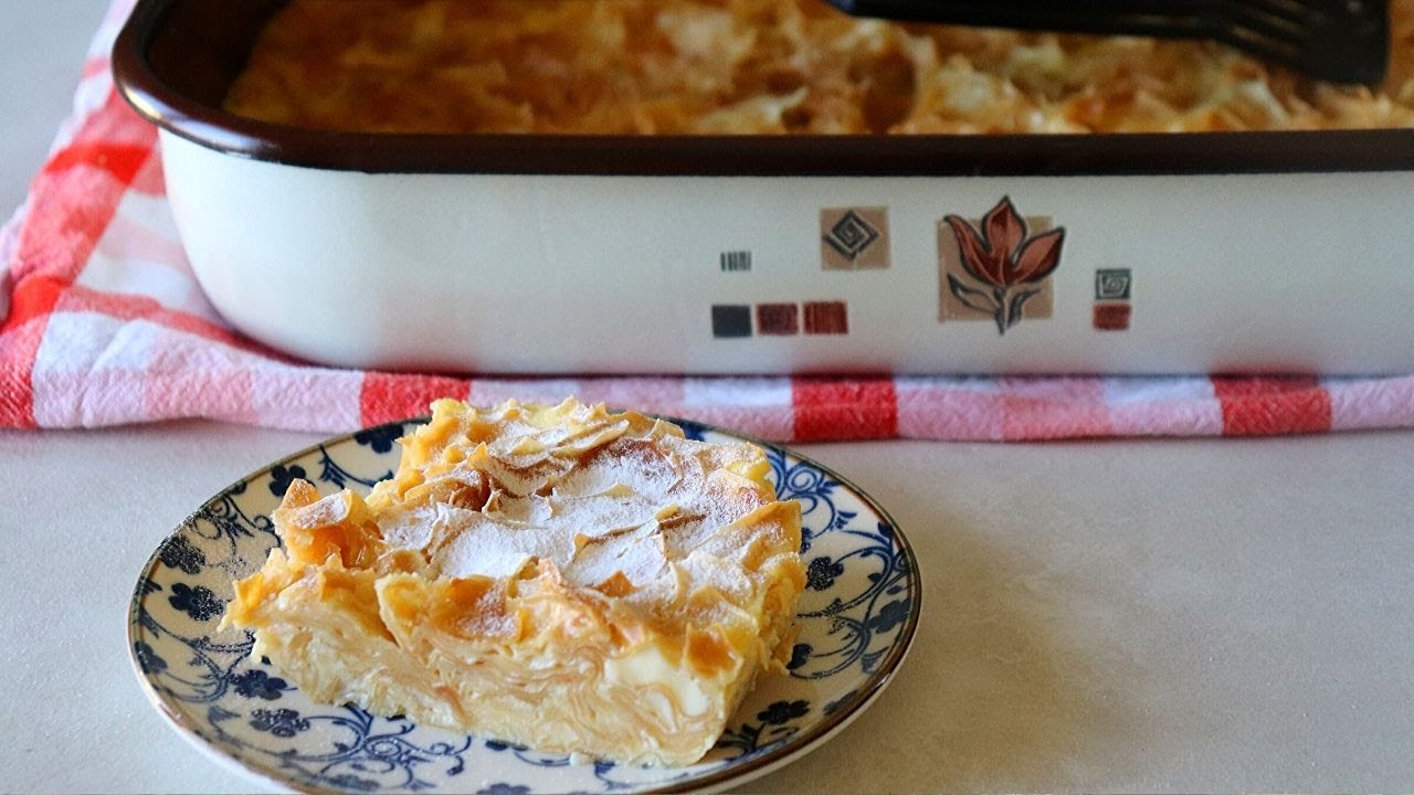 МЛЕЧНА БАНИЦА ОТ ДОМАШНА ЮФКА -  ВКУСНА БЪЛГАРСКА Закуска ИЛИ Десерт