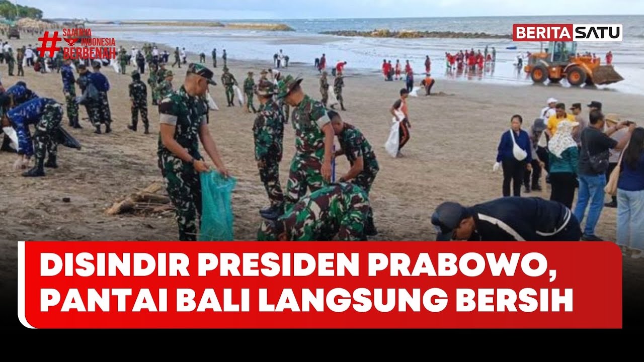 Disindir Presiden Prabowo, Pantai Bali Langsung Bersih #Beritasatu