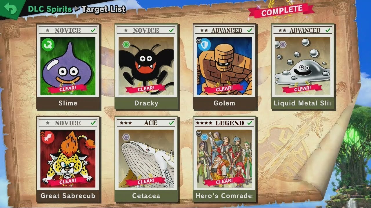 All Dragon Quest DLC spirits, Super Smash Bros Ultimate (Switch)