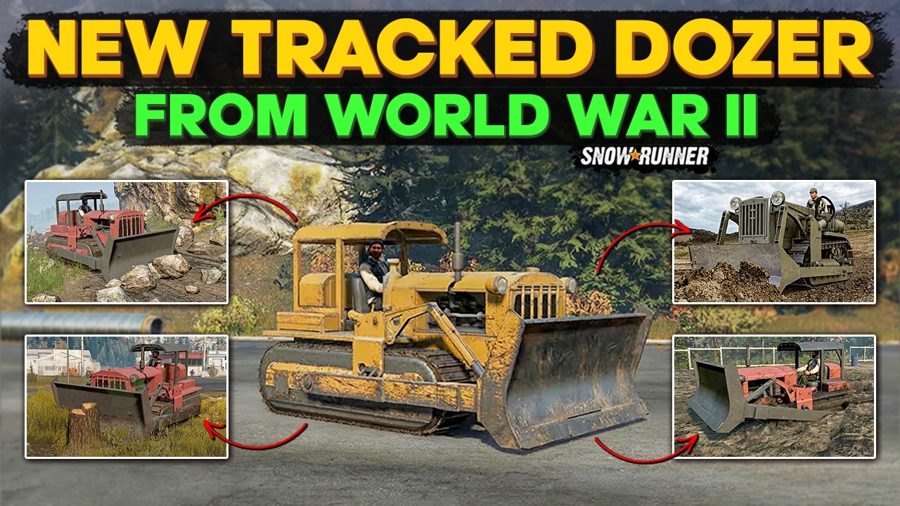 New Tracked Dozer (Komatsu G40) in SnowRunner | First Time Ever