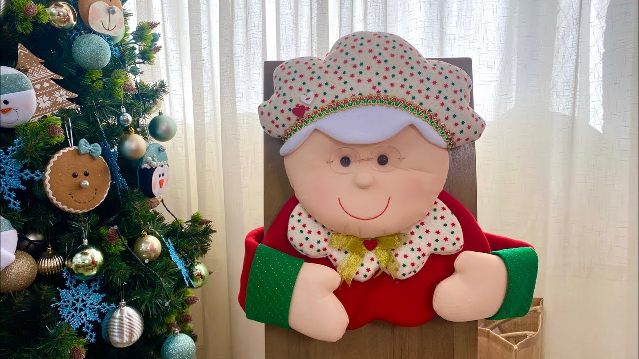 Tutorial ¿Como hacer un cubresillas de Mamá Noel?