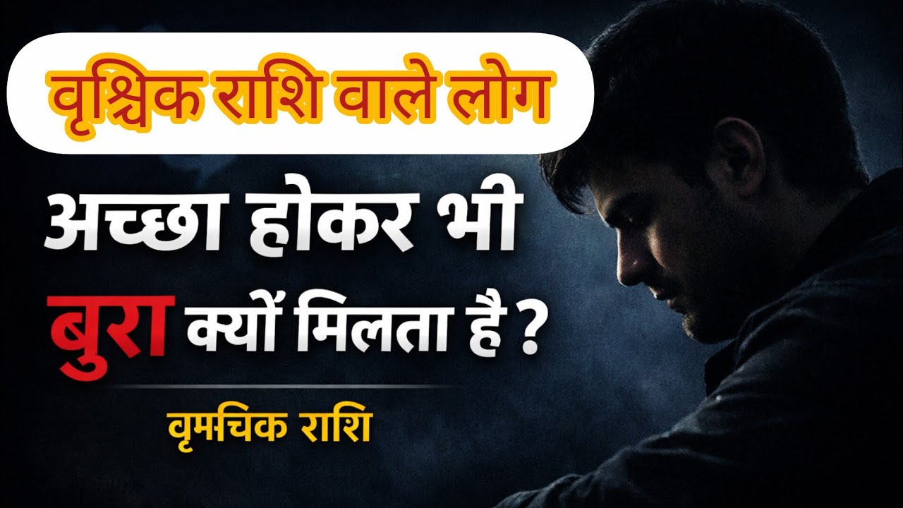 “वृश्चिक राशि अच्छे होकर भी बदले में बुराई क्यों पाती है?”