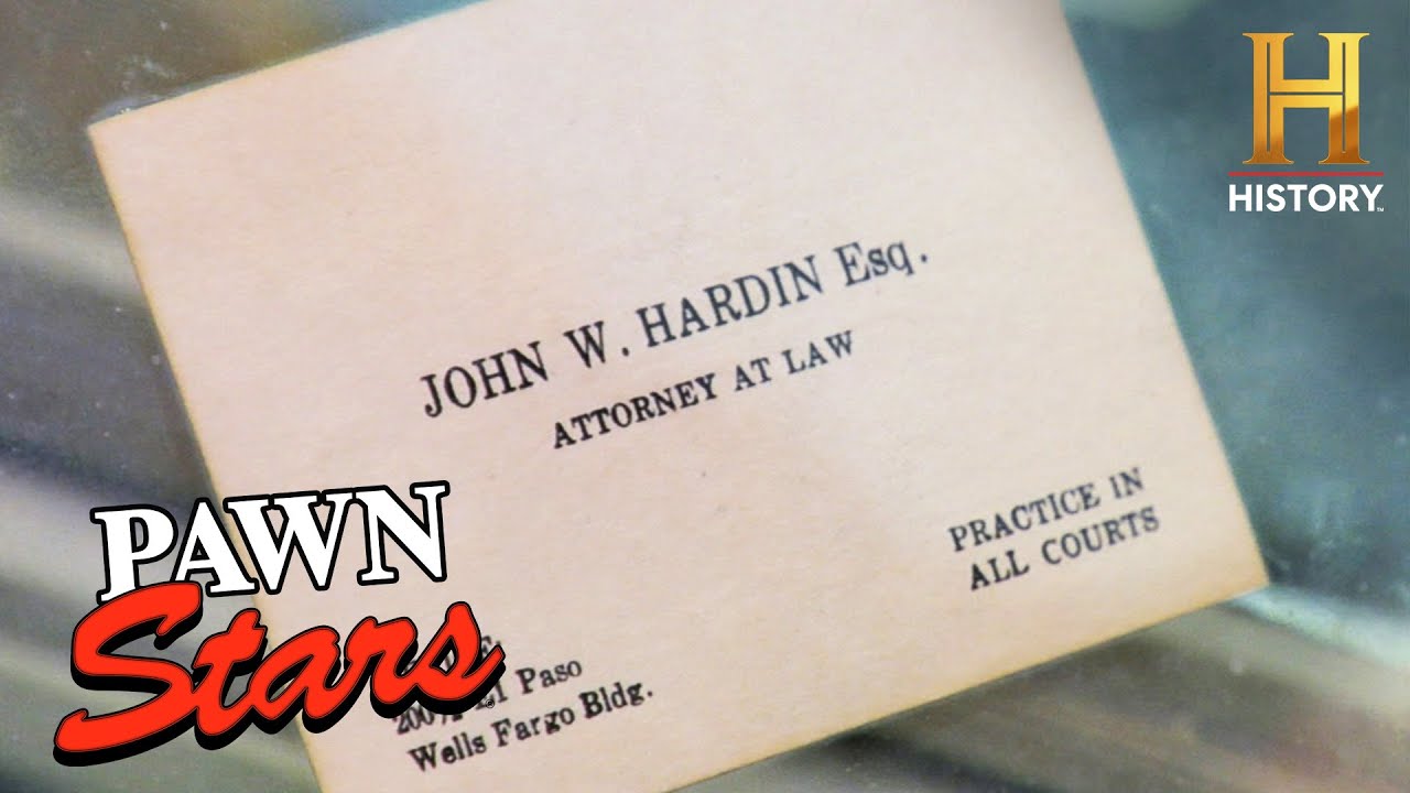 Notorious WILD WEST Outlaw's Business Card (Season 4) | Pawn Stars