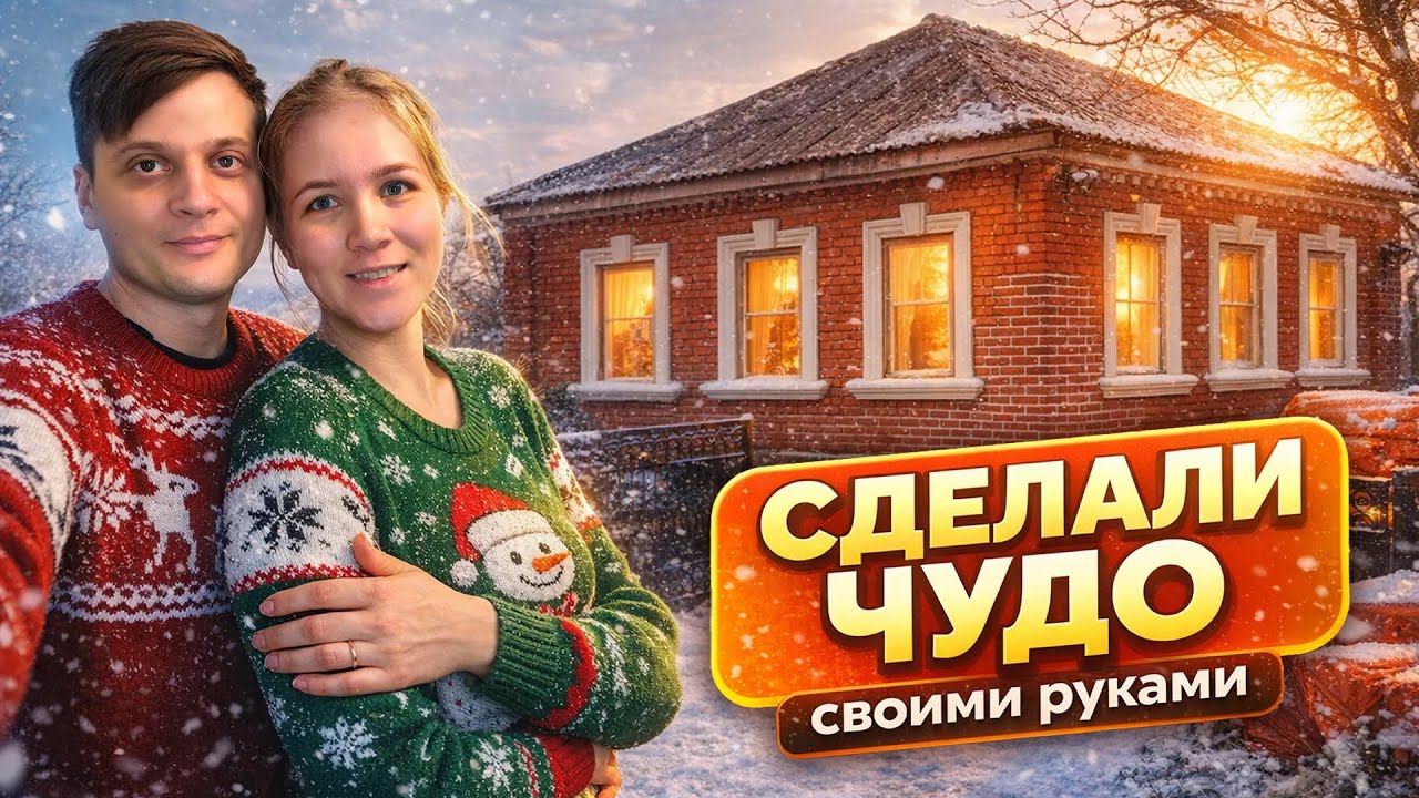Соседи не верят, что это тот же дом! Преобразили с женой фасад старого дома