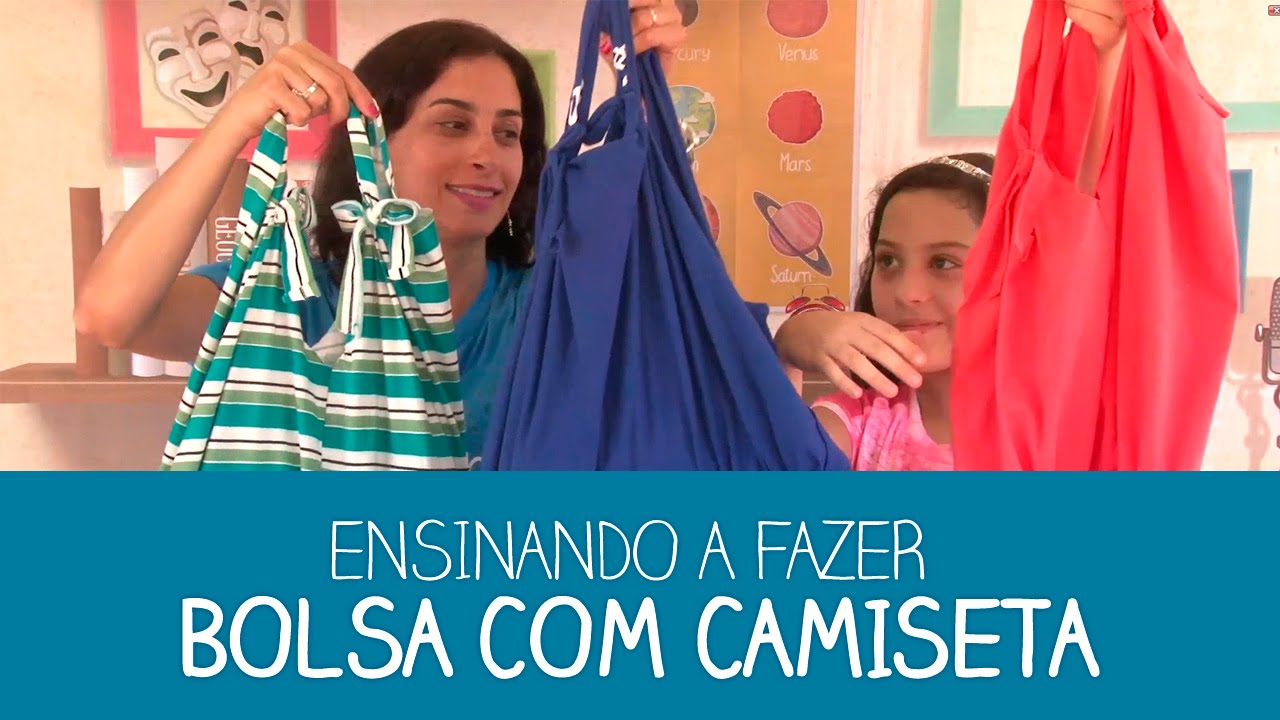 Como fazer uma bolsa de camiseta