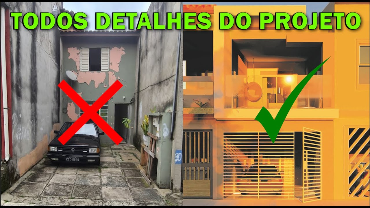 TIRANDO TODAS AS DUVIDAS DA CASA COM FRENTE DE 3,40m - QUAL O TAMANHO TOTAL DOS AMBIENTES?
