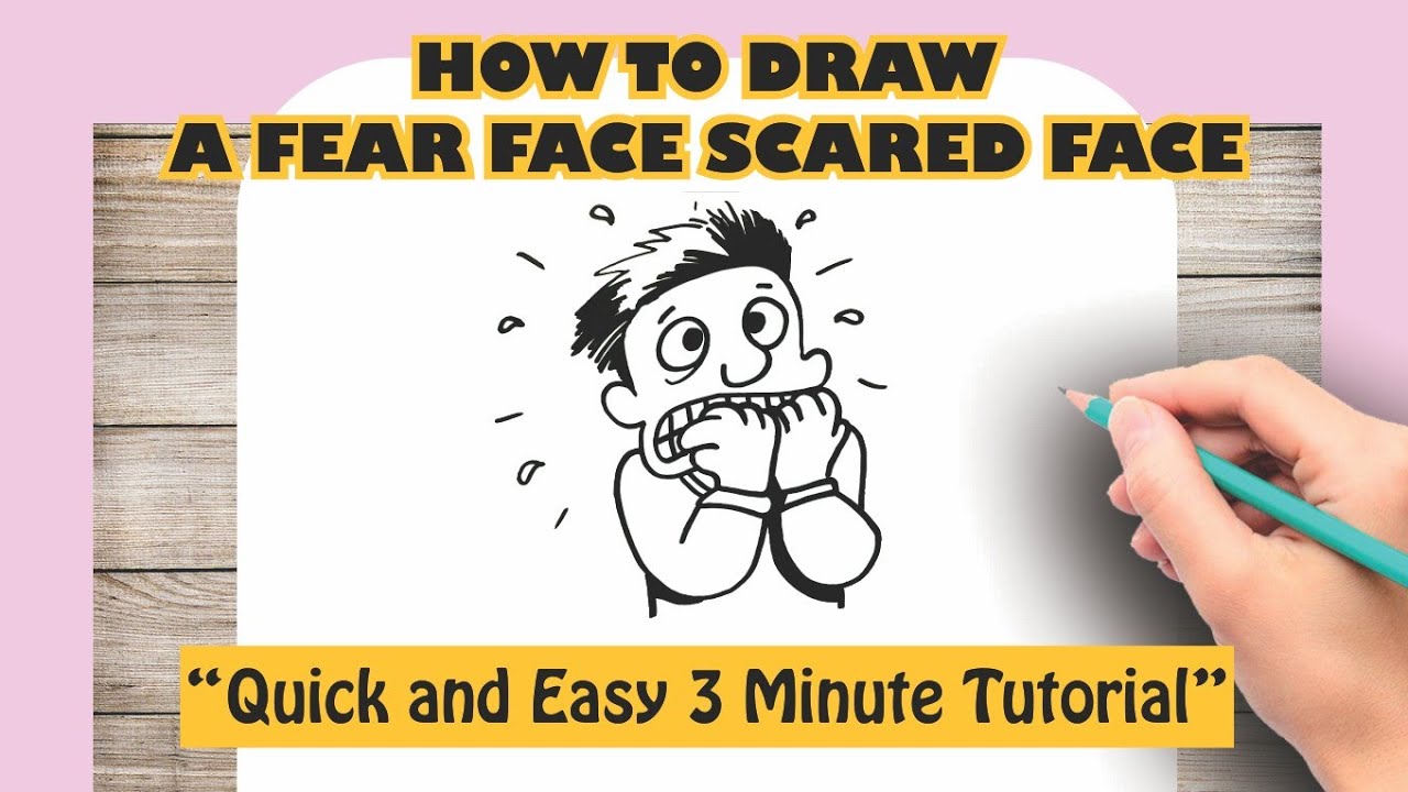 How to Draw A Fear Face | Scared Face