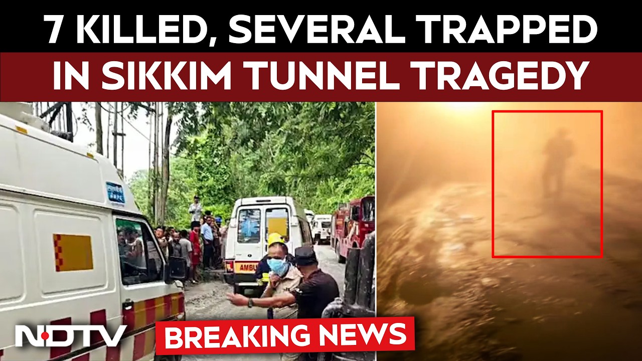 Sikkim News Today LIVE | 1 Killed, Several Trapped In Sikkim Tunnel, Landslide Triggers Gas Leak