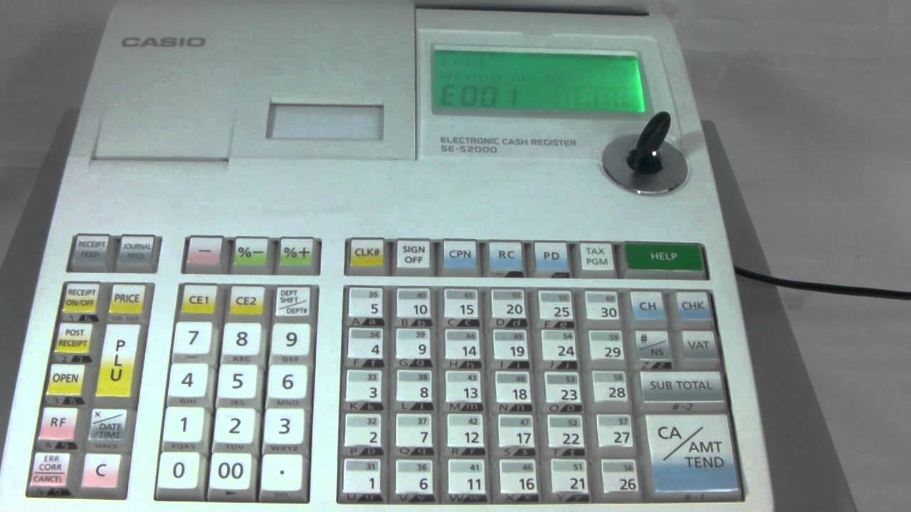 Casio SE-S2000 SE-S300 SE-C300 SE-C2000 E001 Wrong Mode Error