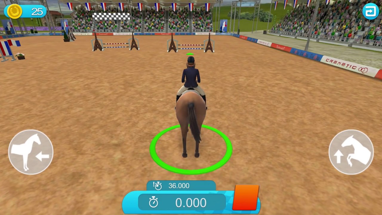 SPRINGREITEN App deutsch | NINA ALS PFERD KANN GAR NIX! - Horse World Show Jumping