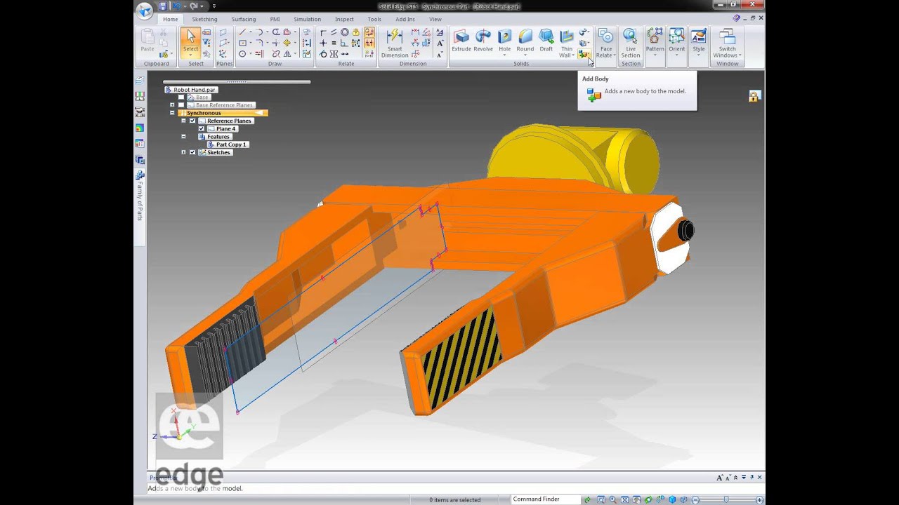 Solid Edge Clinic #16 - ST 5 Multi-Body Modelling