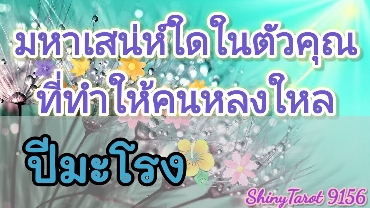 🦋ปีมะโรง🌷มหาเสน่ห์ใดในตัวคุณที่ทำให้คนหลงใหล💘@ShinyTarot 9156