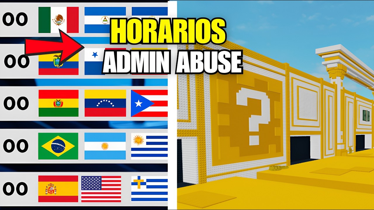 MAÑANA MEGA ADMIN ABUSE *CONFIRMADO* HORARIOS en ESCAPA DEL TSUNAMI por BRAINROT! 😱 (Roblox)