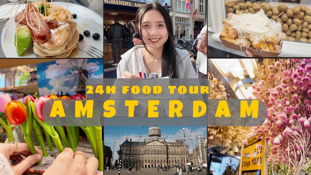 24h ở Amsterdam  🇳🇱  Food tour & kinh nghiệm | Bị cảnh sát giữ ở phố đèn đỏ 😰