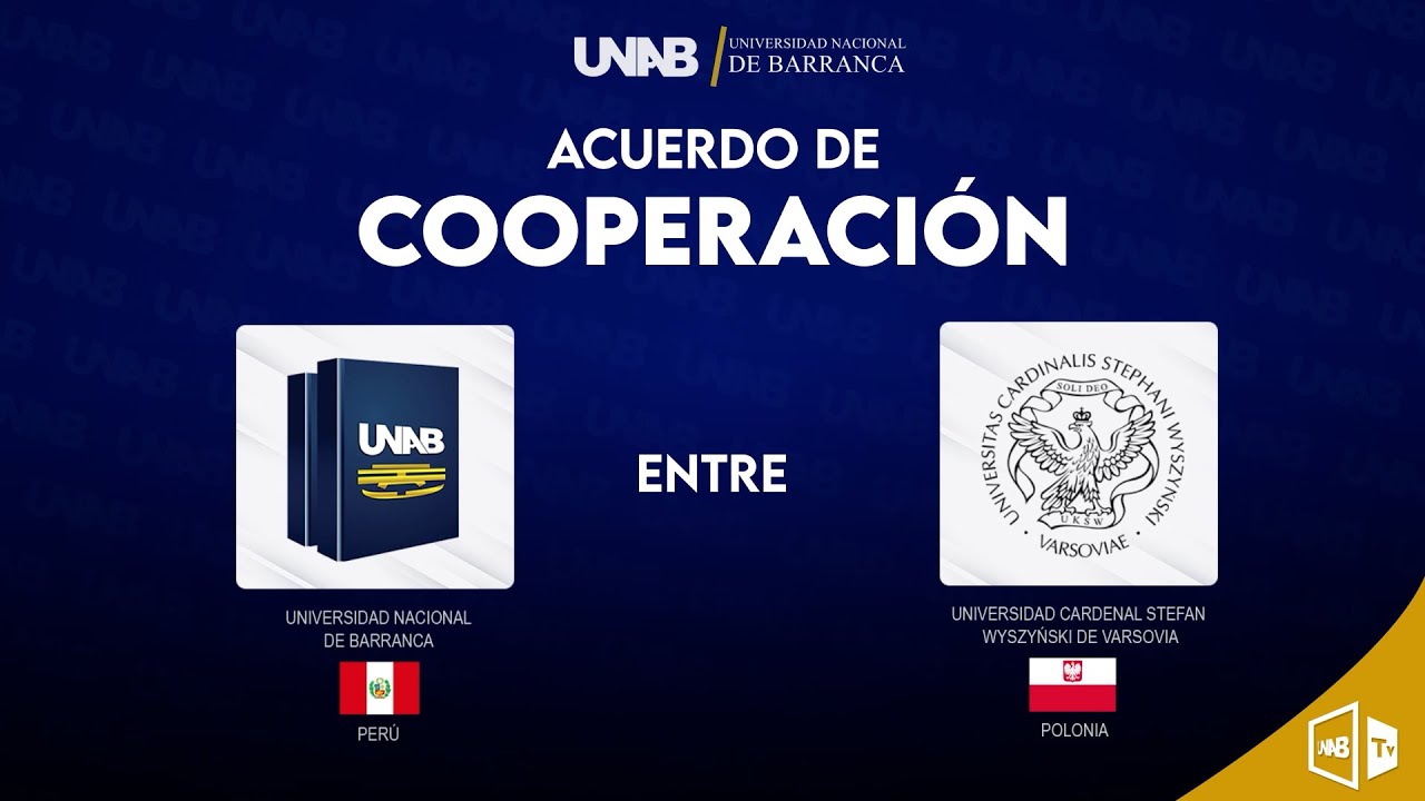 🔴#EnVivo Acuerdo de Cooperación entre la UNAB y Universidad Cardenal Stefan Wyszyński de Varsovia