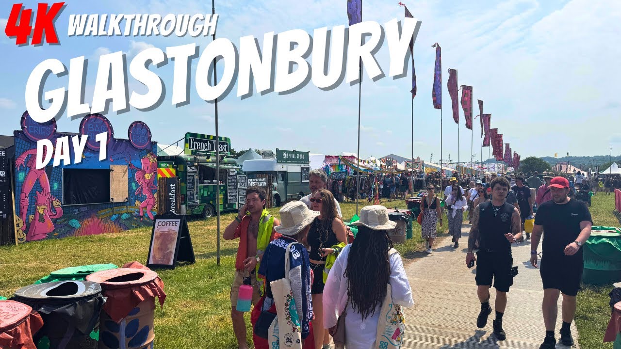 Glastonbury Festival Full Walkthrough | Day 1