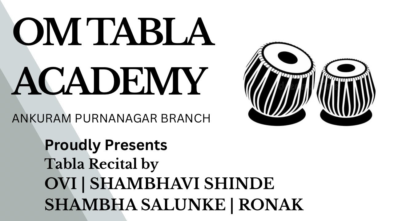 Tritaal Live Tabla Performance at Acharya Atre Rangmandir | Ovi, Ronak, Shambhavi & Shambhavi 