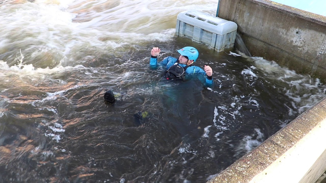 Safe swimming in whitewater