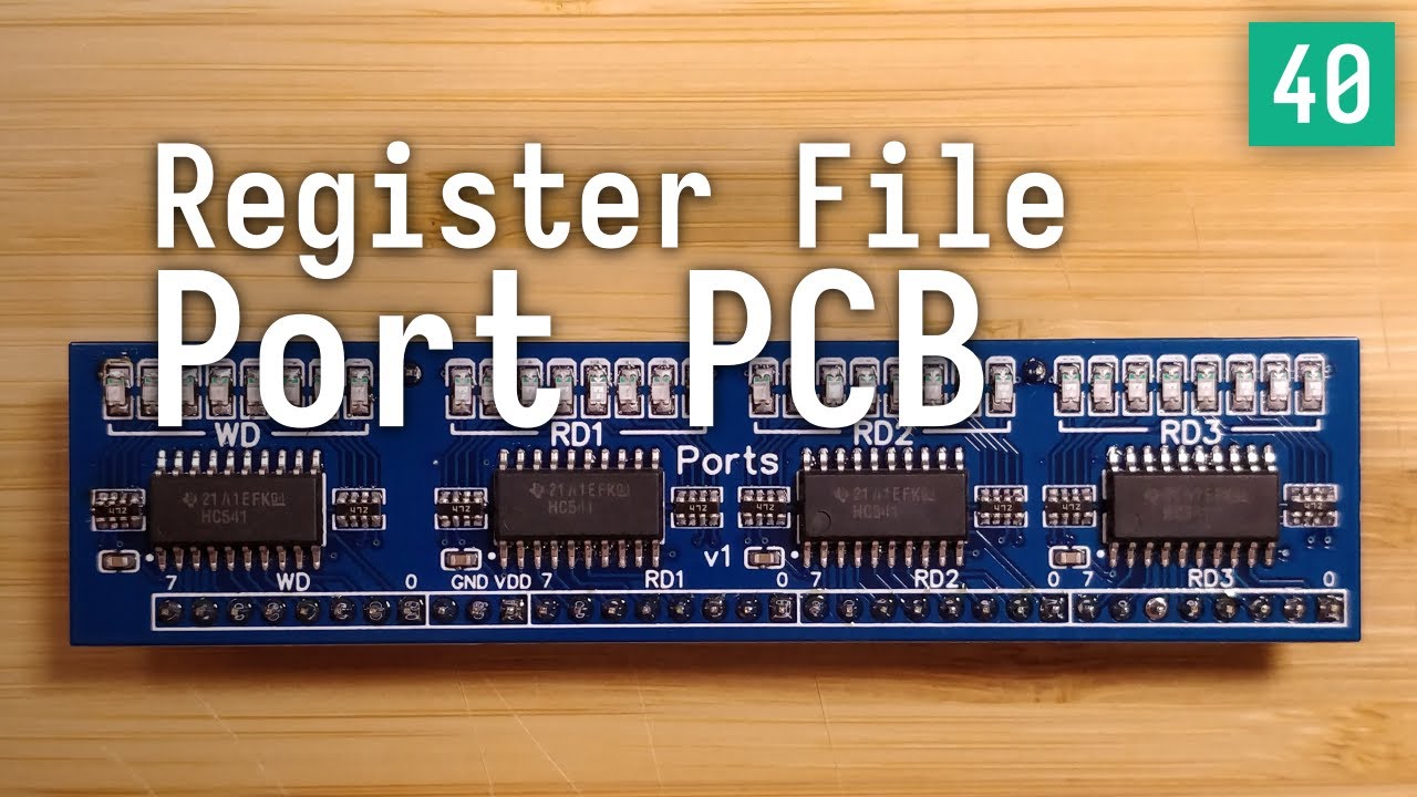 Register File Port PCB – Superscalar 8-Bit CPU #40