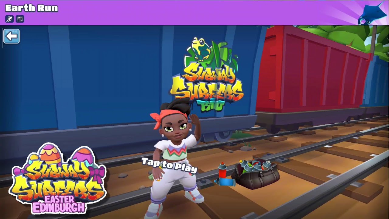Subway Surfers Edinburgh 2025 - Earth Run Challenge - You will get Jamanta Board!