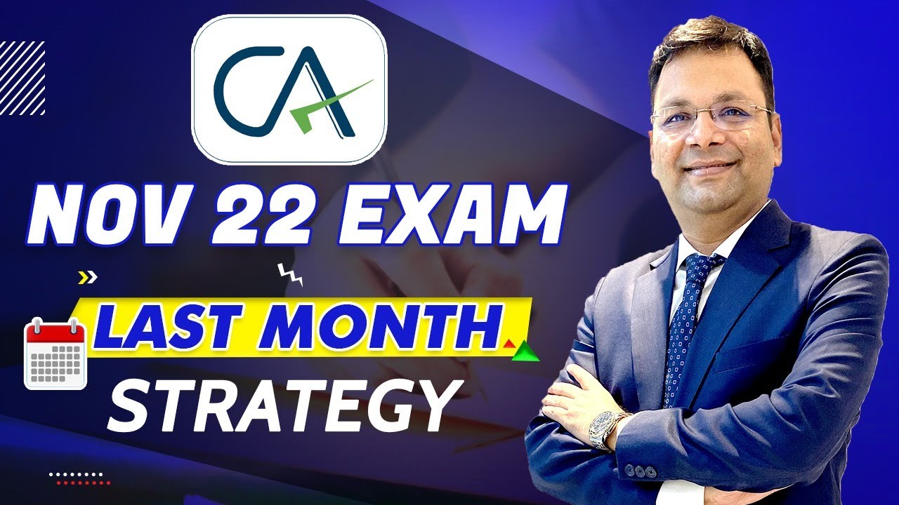 Clear CA Nov 2022 Exam | Last Month Preparation Strategy | Avoid these Mistake