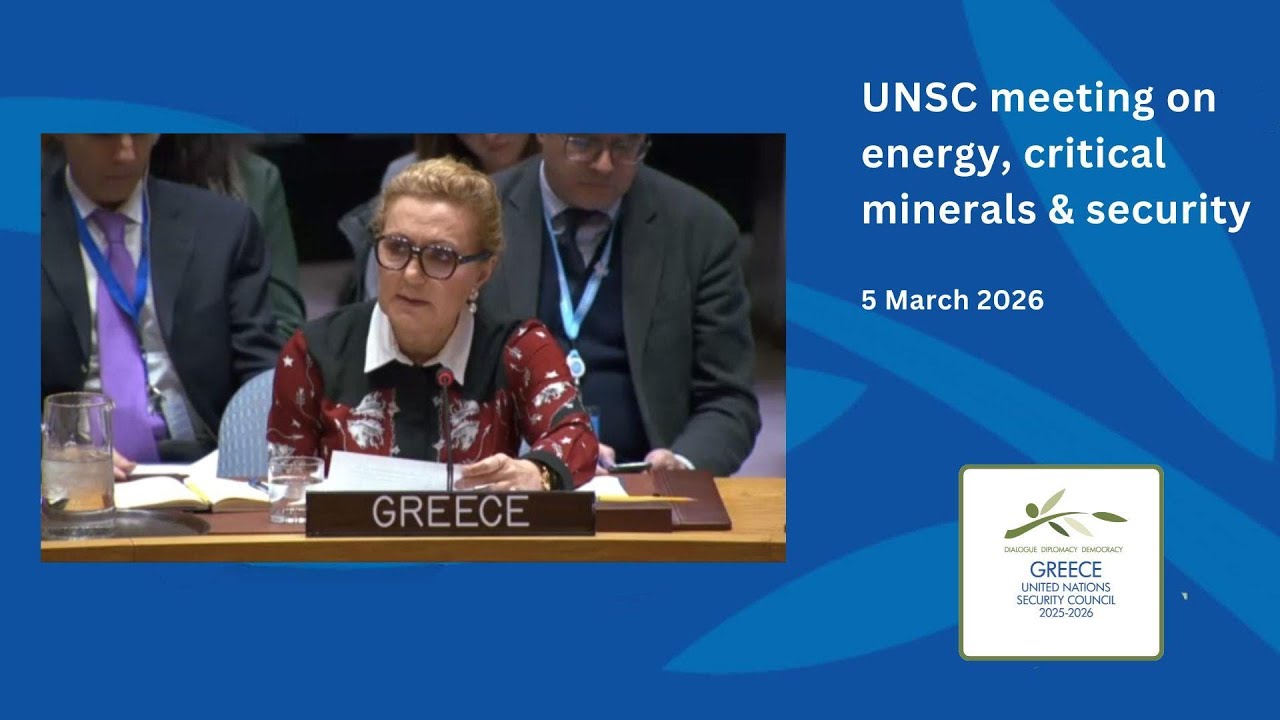 Statement of Greece at UNSC 10114th meeting on energy, critical minerals and security