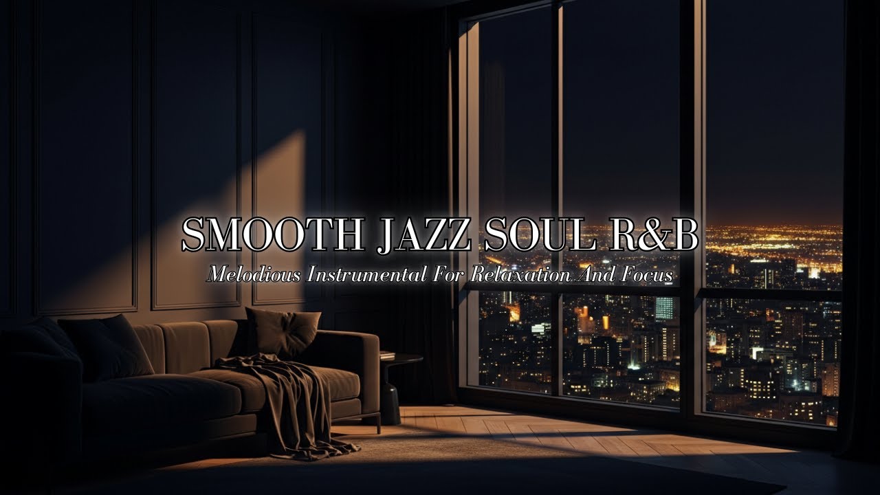 Smooth Jazz Soul R&B • Penthouse Night Vibes [LIVE] •  Warm Loft Ambience For Sleep & Focus