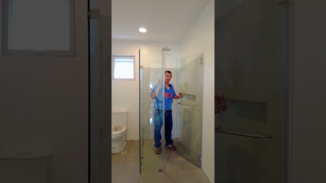 Gusto mo ba ng banyo na mukhang pang-artista?   #glassandaluminum #raglass