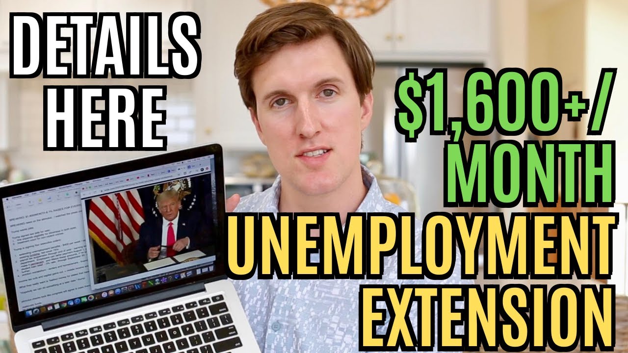 CONFIRMED: $1,600/Month UNEMPLOYMENT EXTENSION, 7.5% Payroll Tax Cut, Eviction Ban, Student Loans
