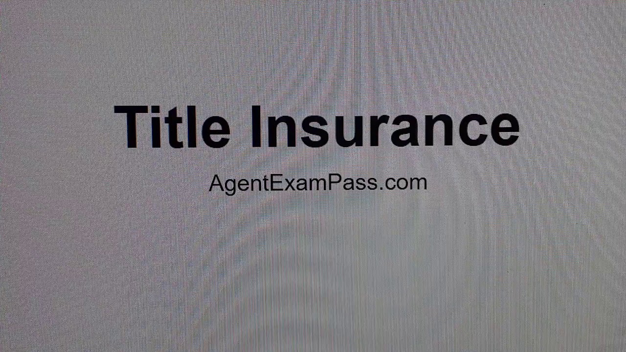 225 title insurance Free Real Estate License Exam Words Questions AgentExamPass.com
