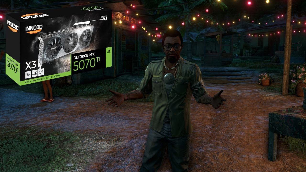 Far Cry 3 4K Inno3D RTX 5070 Ti Desktop Gameplay on Asus OLED XG32UCDS