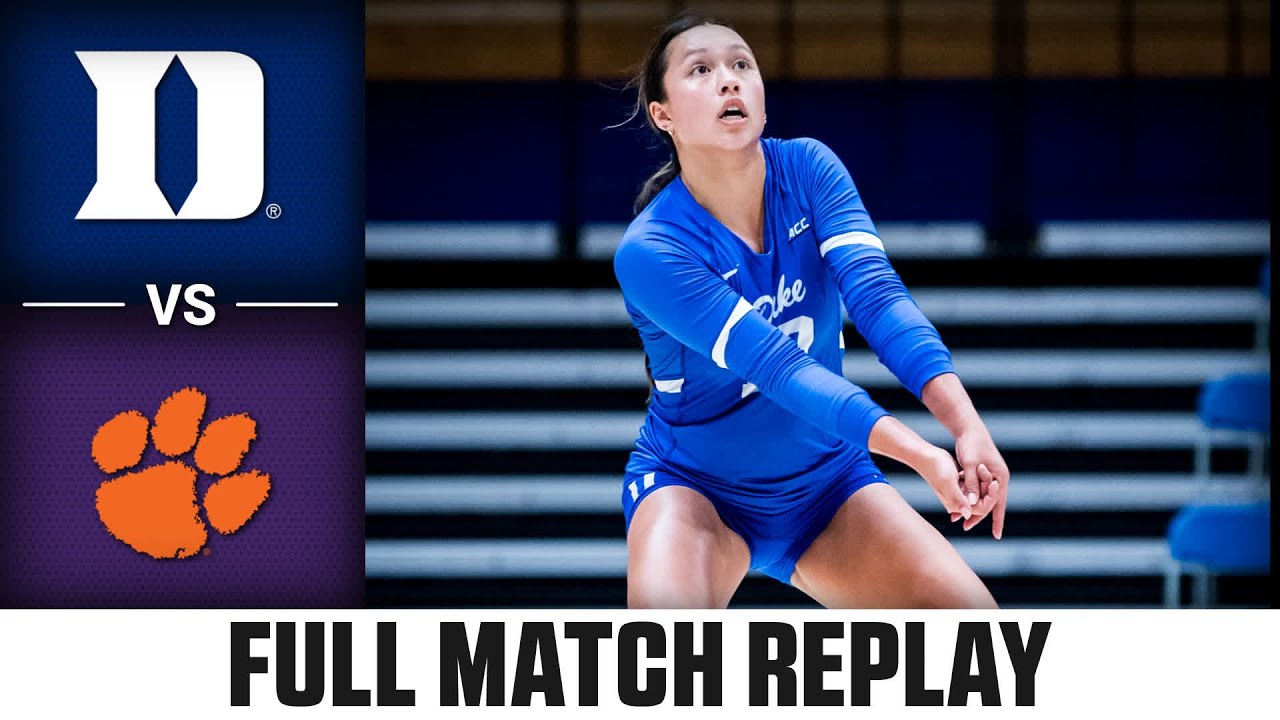 Duke vs. Clemson Full Match Replay | 2025 ACC Volleyball