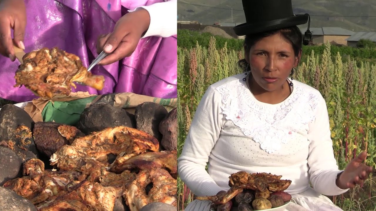 HUATIA DE POLLO O POLLO ALA PIEDRA - AL ESTILO DE LA CHOLITA JULIA