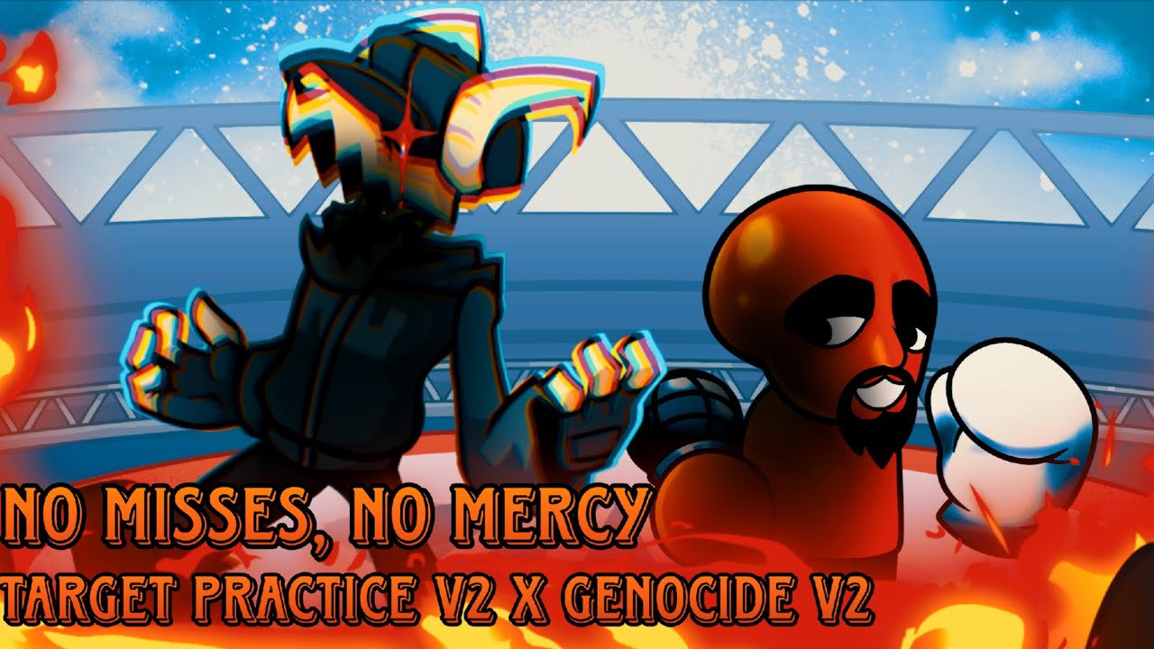 ❤️FNF MASHUP❤️ No Misses, No Mercy | Target Practice V2 X Genocide V2 [Matt Vs. Tabi]