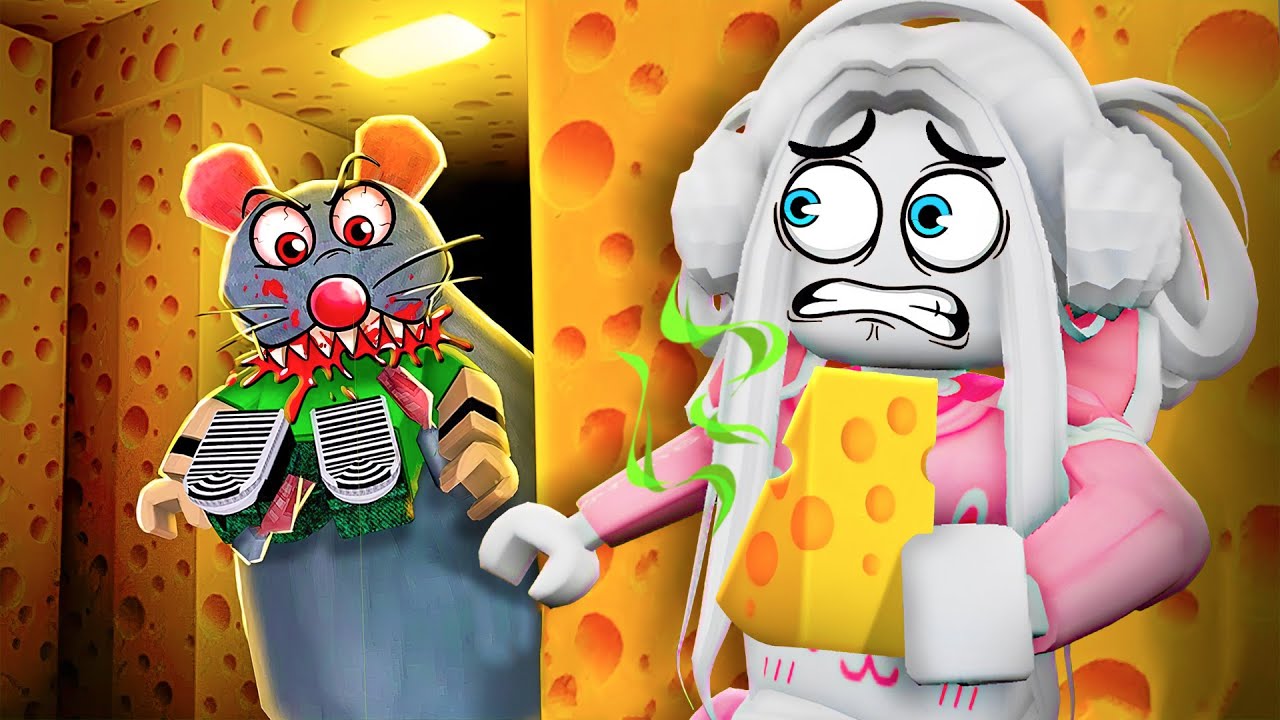ЗЛАЯ КРЫСА ОХОТИТСЯ ЗА МНОЙ ! ПОБЕГ ИЗ СЫРНОГО ЛАБИРИНТА 😱 CHEESE ESCAPE ROBLOX