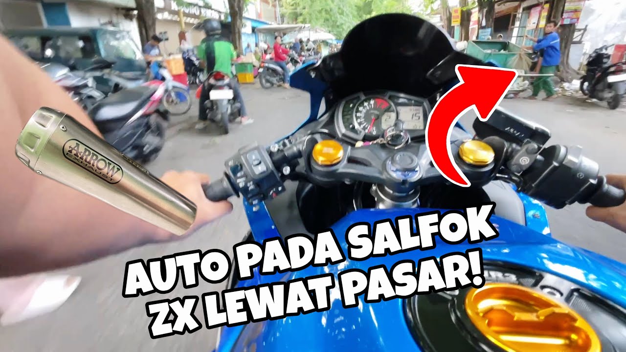 EXPERIMENT ZX25R LEWAT PASAR‼️