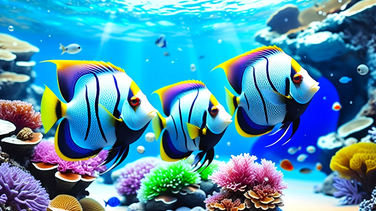 🔴 LIVE Aquarium 4K 🌊 Calm Jellyfish & Coral Reef Ambience