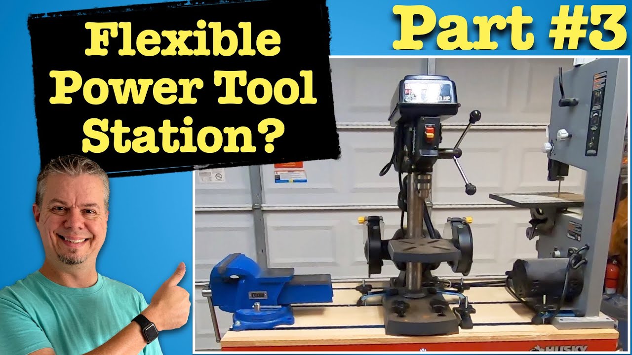 Husky Mobile Workbench - Mounting power tools and a vise