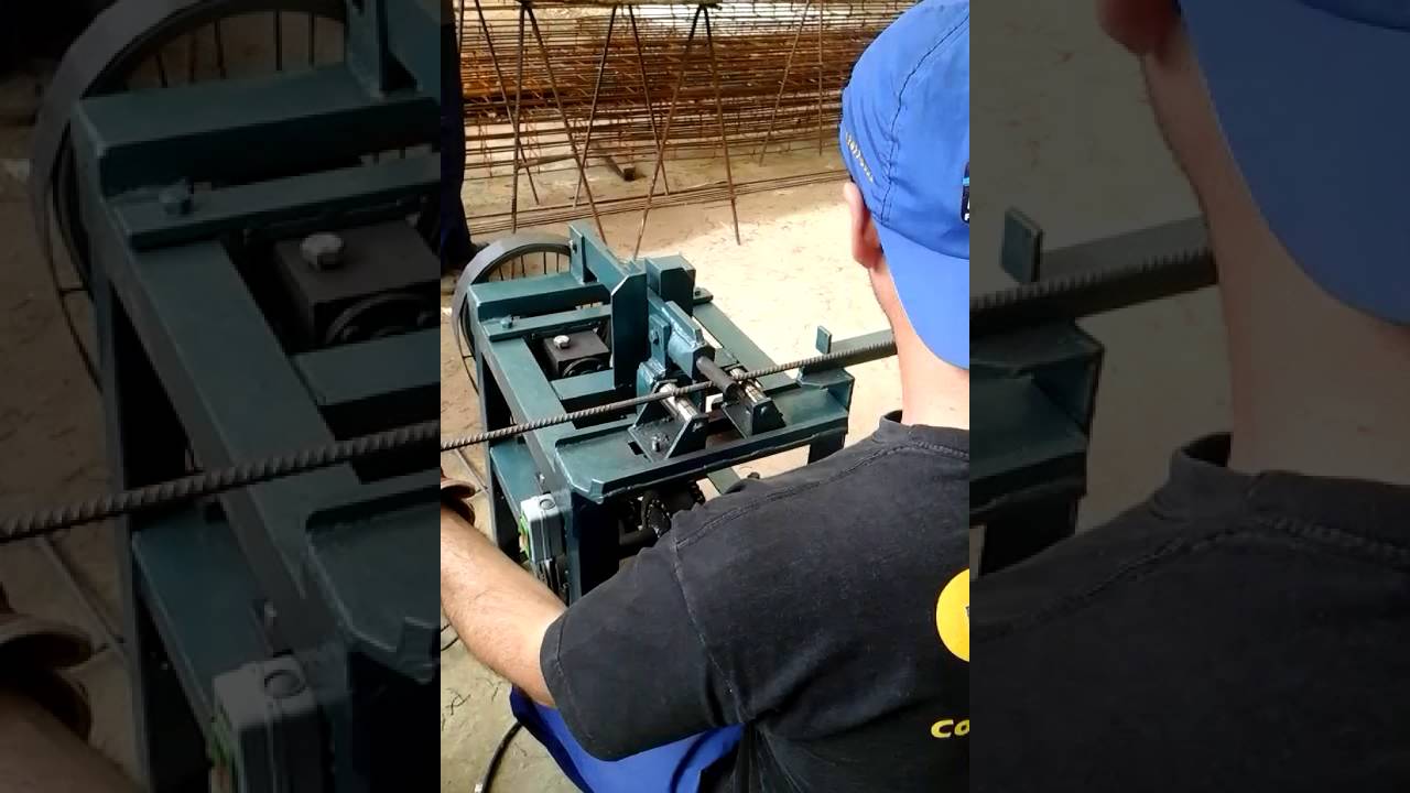 M&aacute;quina de dobrar estribo para sapatas ou colunas .